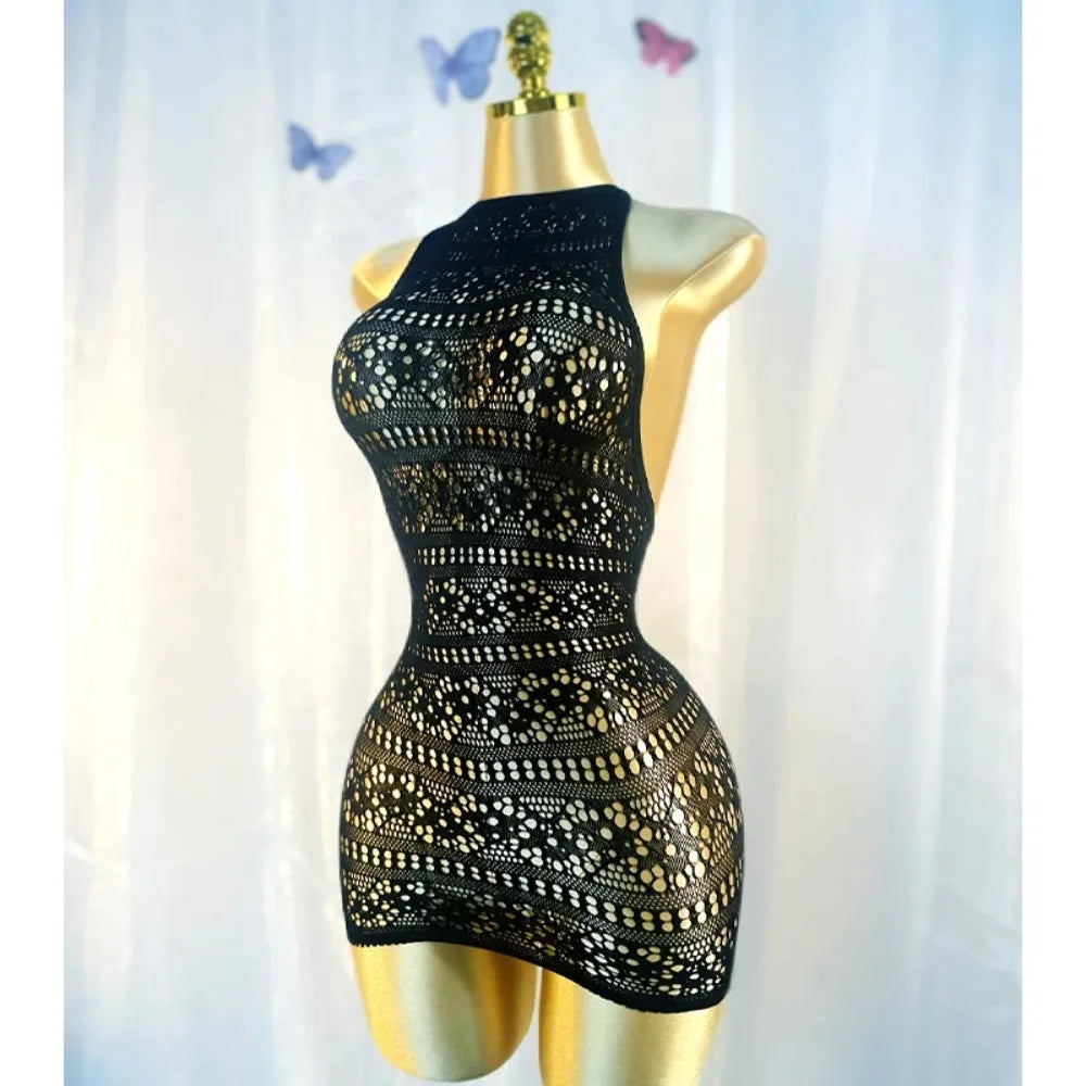 1pc  Sexy Cover Up Hollow Out Fishnet Dress without Bikini Summer Holiday DSH698 - Matrix Studios