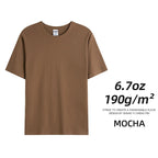 6.7oz 190gsm Combed Cotton Tees Tshirts Mens Solid Tops Woman Male Custom Team Uniform Class Clothes Summer Brand Customization - Matrix Studios