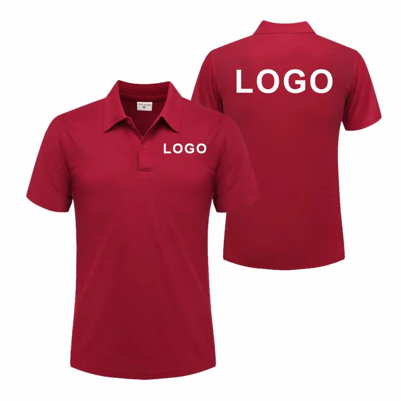 Customized Logo Breathable Polo Shirt Casual Company Group Clothing Lapel Short Sleeve Polo Shirts Work Clothes Print Embroidery - Matrix-studios.com