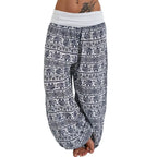 Women's Personality GeometricCasual Loose Printed Pants Comfortable Casual Women's Wide Leg Haren Pants Pants