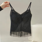 SUJIIN Sexy Lace Camisole Tank Tops Women 2026 Summer Sleeveless Beautiful Back Top Lady Simple Casual Tees Woman Clothing XD001 - Matrix-studios.com