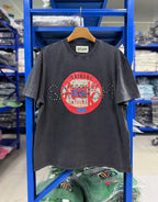 26SS Y2K High Quality American Retro Trendy Fashion Tops Satoshi Nakamoto hotfix rhinestone logo 100% cotton large size loose Men's Women's T-Shirt - Matrix-studios.com