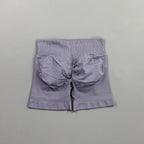 HISTELLO Gym Shorts 4.5" Women Fitness Sports Biker Shorts Low Waist Running Pants Workout Scrunch Butt Yoga Seamless Leggings - Matrix-studios.com