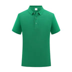 100% Cotton Classic Uniform Work Men And Women Golf Polo Shirts Custom Print Design Brand Text Tops Button Down Lapel Shirt - Matrix-studios.com