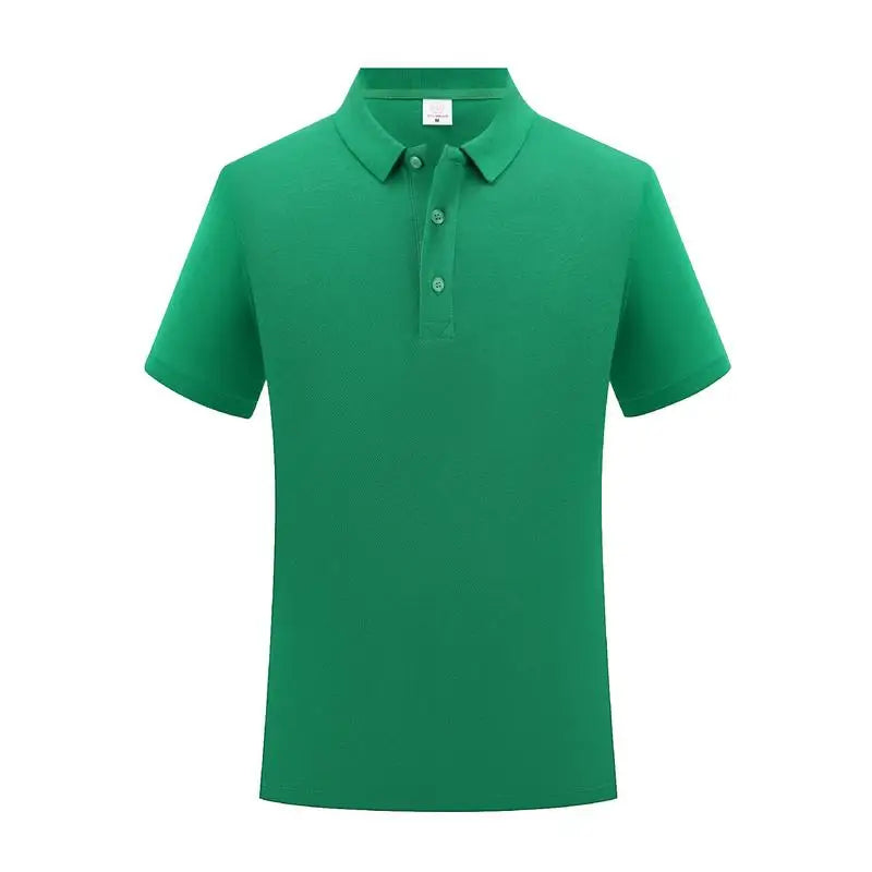 100% Cotton Classic Uniform Work Men And Women Golf Polo Shirts Custom Print Design Brand Text Tops Button Down Lapel Shirt - Matrix-studios.com