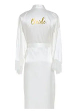 Women Long robe Satin Robe Bridal Robe Bridesmaid Robes Lace Robe Wedding Robe Sleepwear Bathrobe Dressing Long Gowns