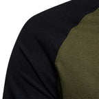 AIOPESON Men's T-shirts 100% Cotton Long Sleeve O-neck Pactwork Casual T Shirts for Men New Spring Designer Tees Men Clothing - Matrix Studios