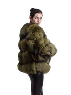 QIUCHEN PJ1820 FREE SHIPPING real fox fur coat silver fox jacket women winter coat wither OUTERWEAR thick warm fashion coat - Matrix Studios