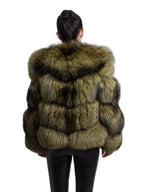 QIUCHEN PJ1820 FREE SHIPPING real fox fur coat silver fox jacket women winter coat wither OUTERWEAR thick warm fashion coat - Matrix Studios